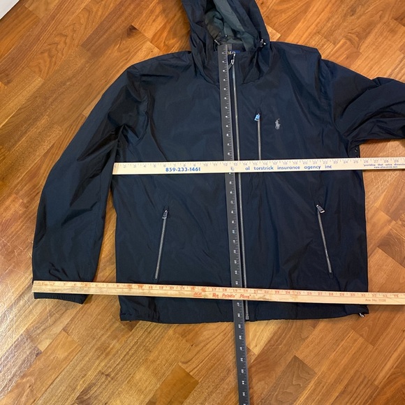 Polo Ralph Lauren, black rain coat,hooded size XL - Picture 9 of 9